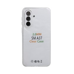 Capa de Silicone Macio com Moldura de Câmera para Samsung Galaxy A37 Transparente